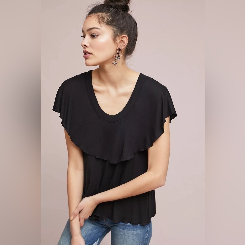 NWT Anthropologie Vanessa Virginia Bella Ruffled Top, Size XS